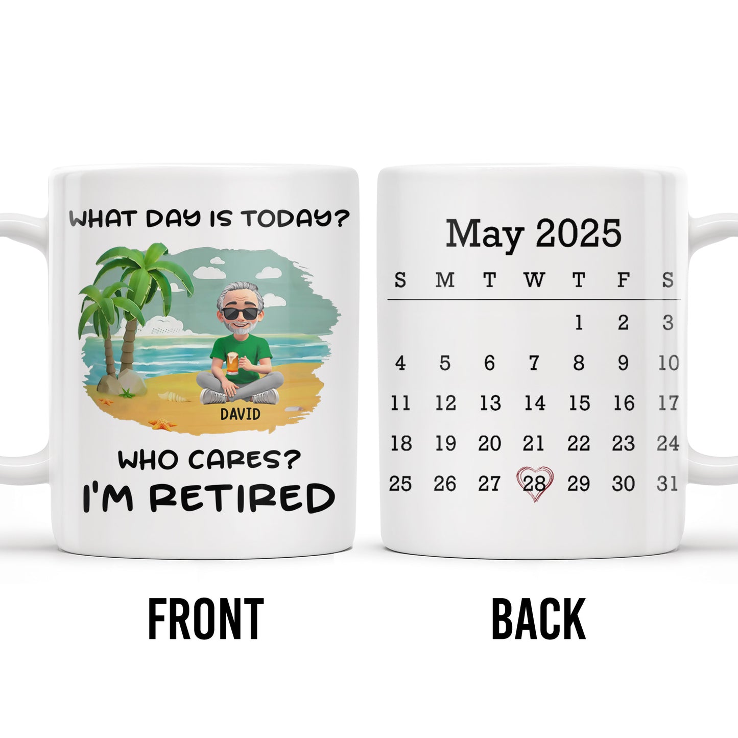 What Day Is Today? Who Cares? I'm Retired, Palm Trees and Beach