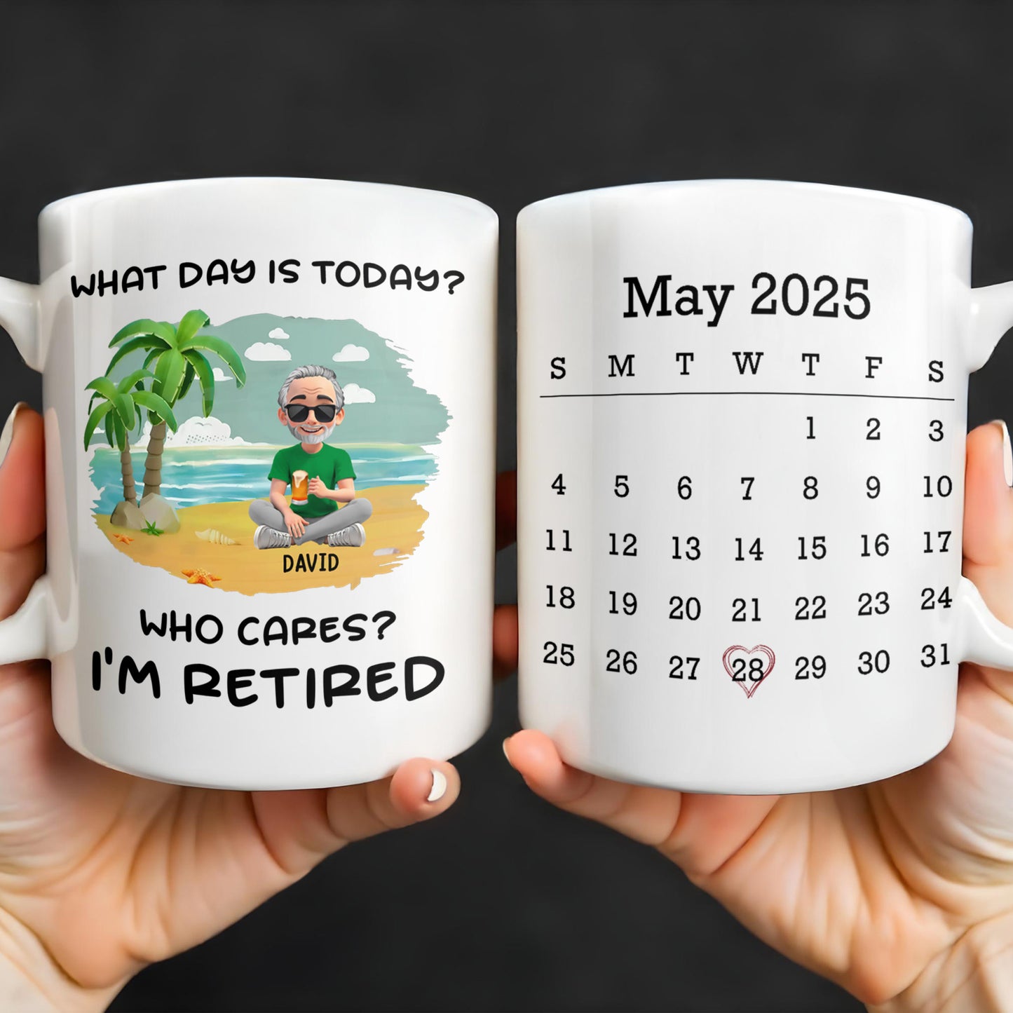 What Day Is Today? Who Cares? I'm Retired, Palm Trees and Beach