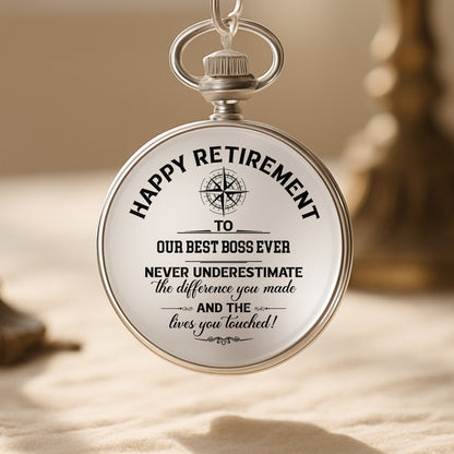 Happy Retirement To Our Best Boss Ever, Compass Design