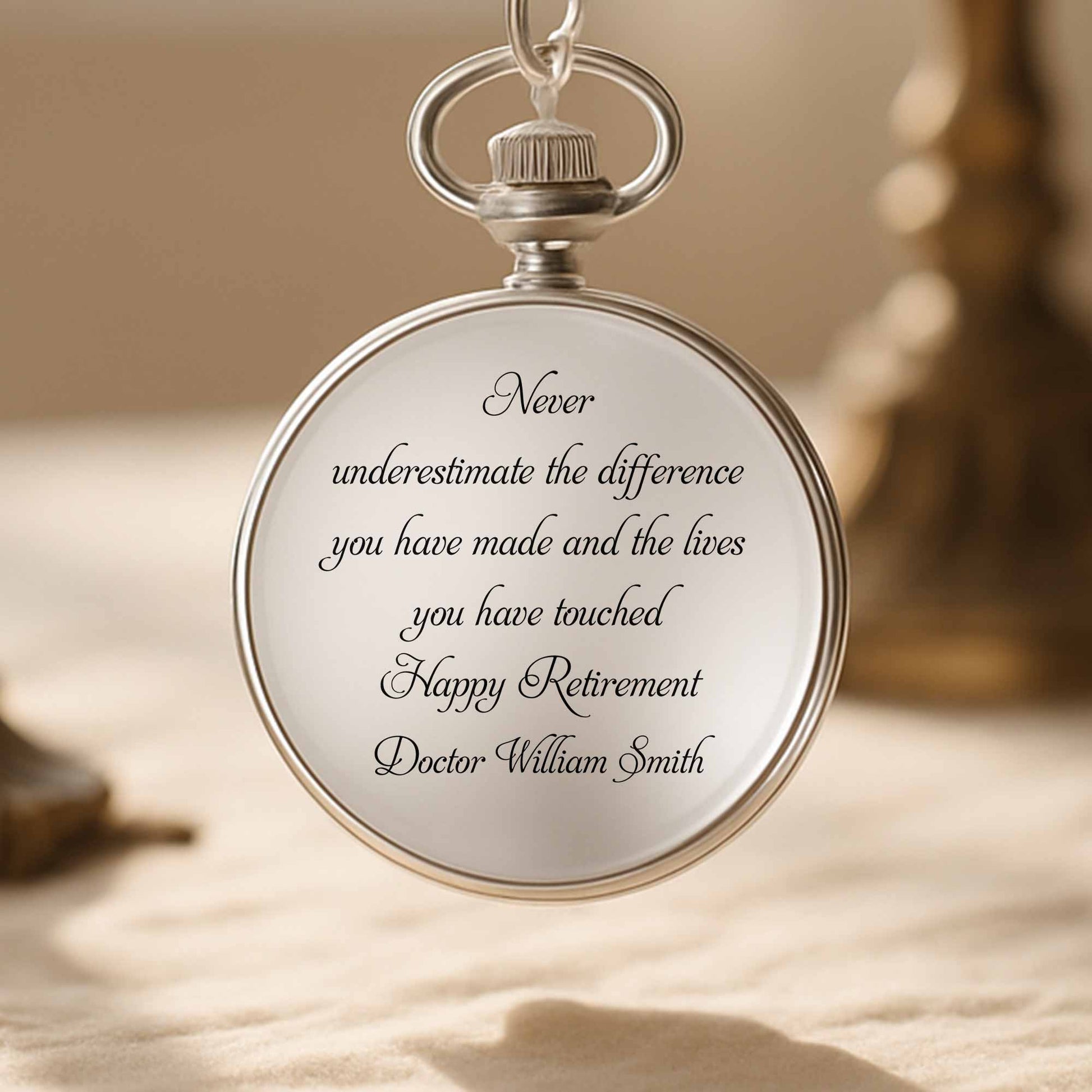 Never Underestimate The Difference, Engraved Text