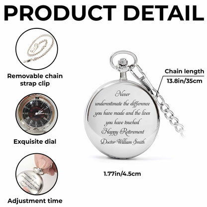 Never Underestimate The Difference, Engraved Text