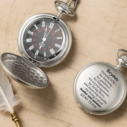 Thank You For Being A Great Leader And Mentor Pocket Watch