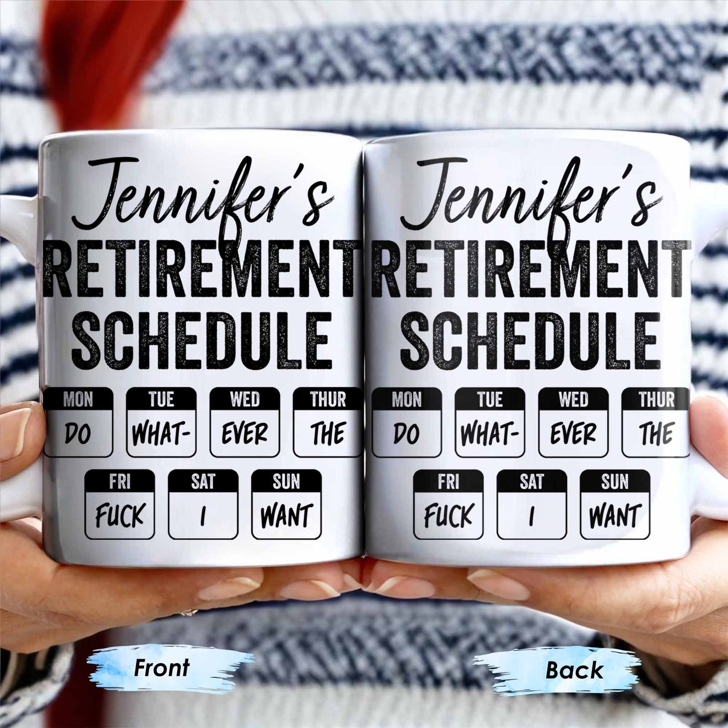 Retirement Schedule Weekly Planner