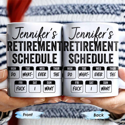 Retirement Schedule Weekly Planner