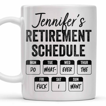 Retirement Schedule Weekly Planner