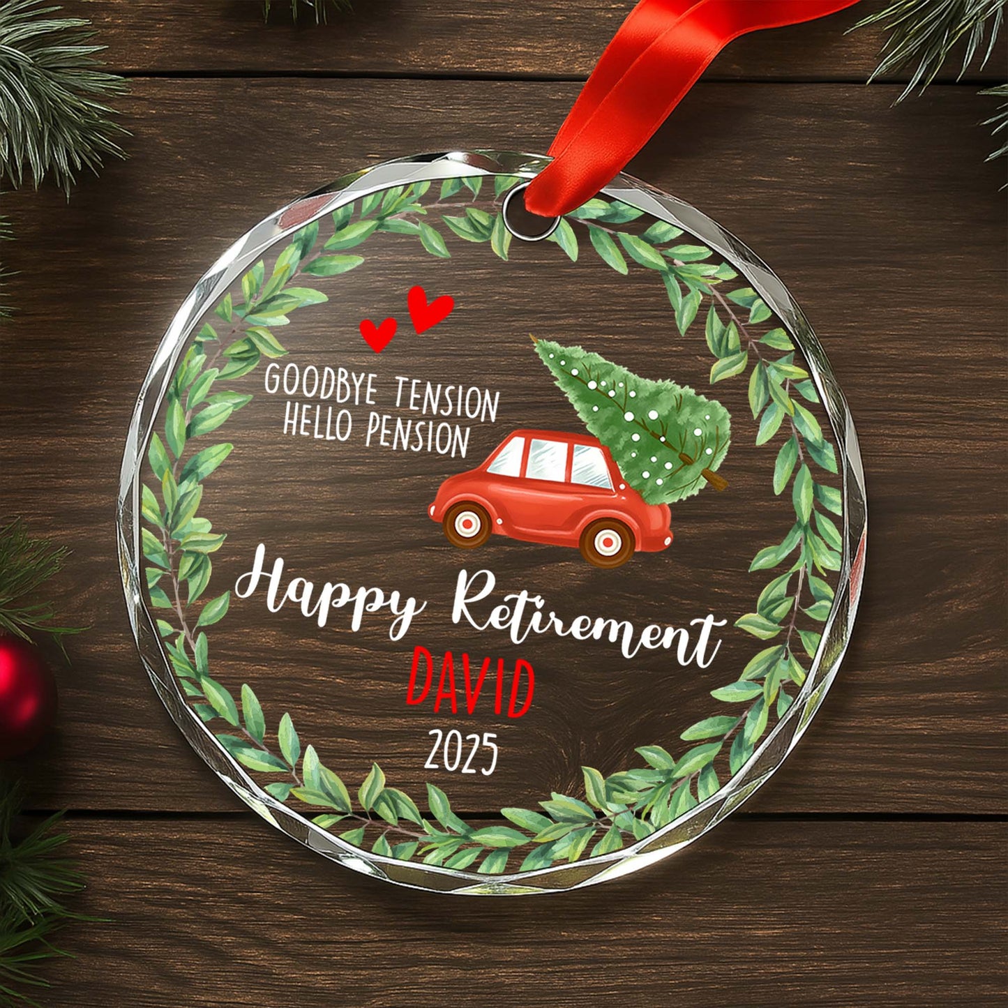 Goodbye Tension Hello Pension, Happy Retirement Decor