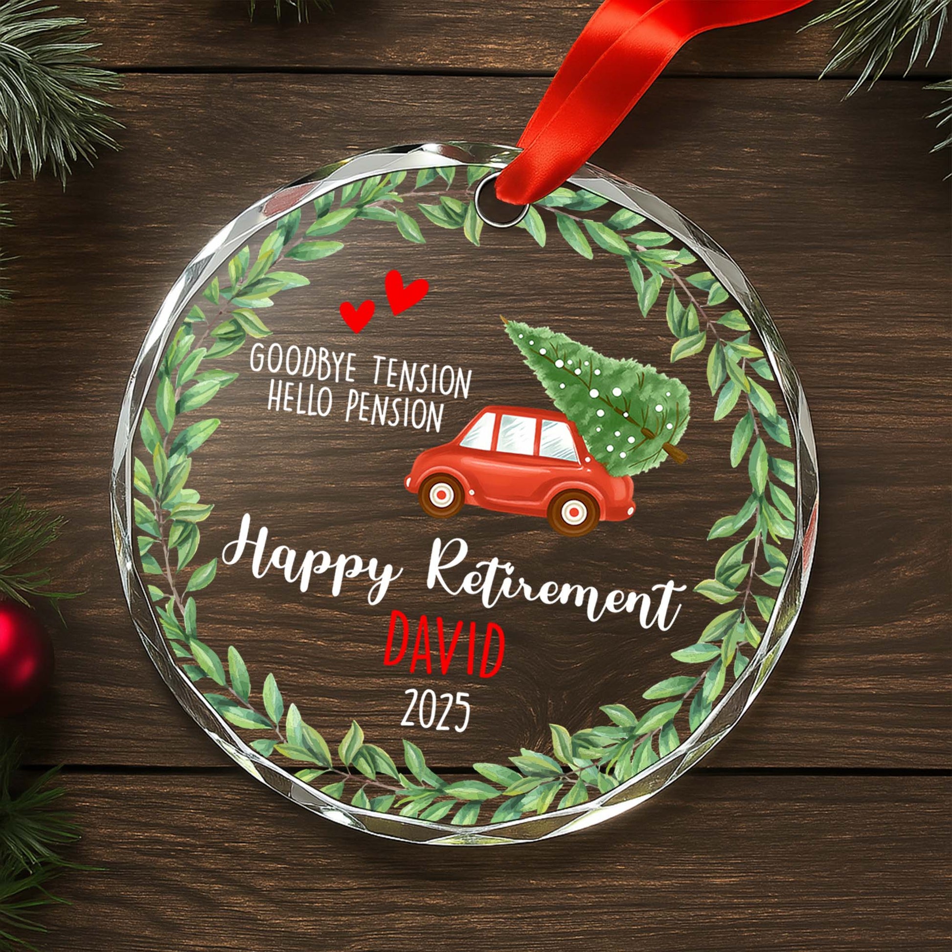 Goodbye Tension Hello Pension, Happy Retirement Decor