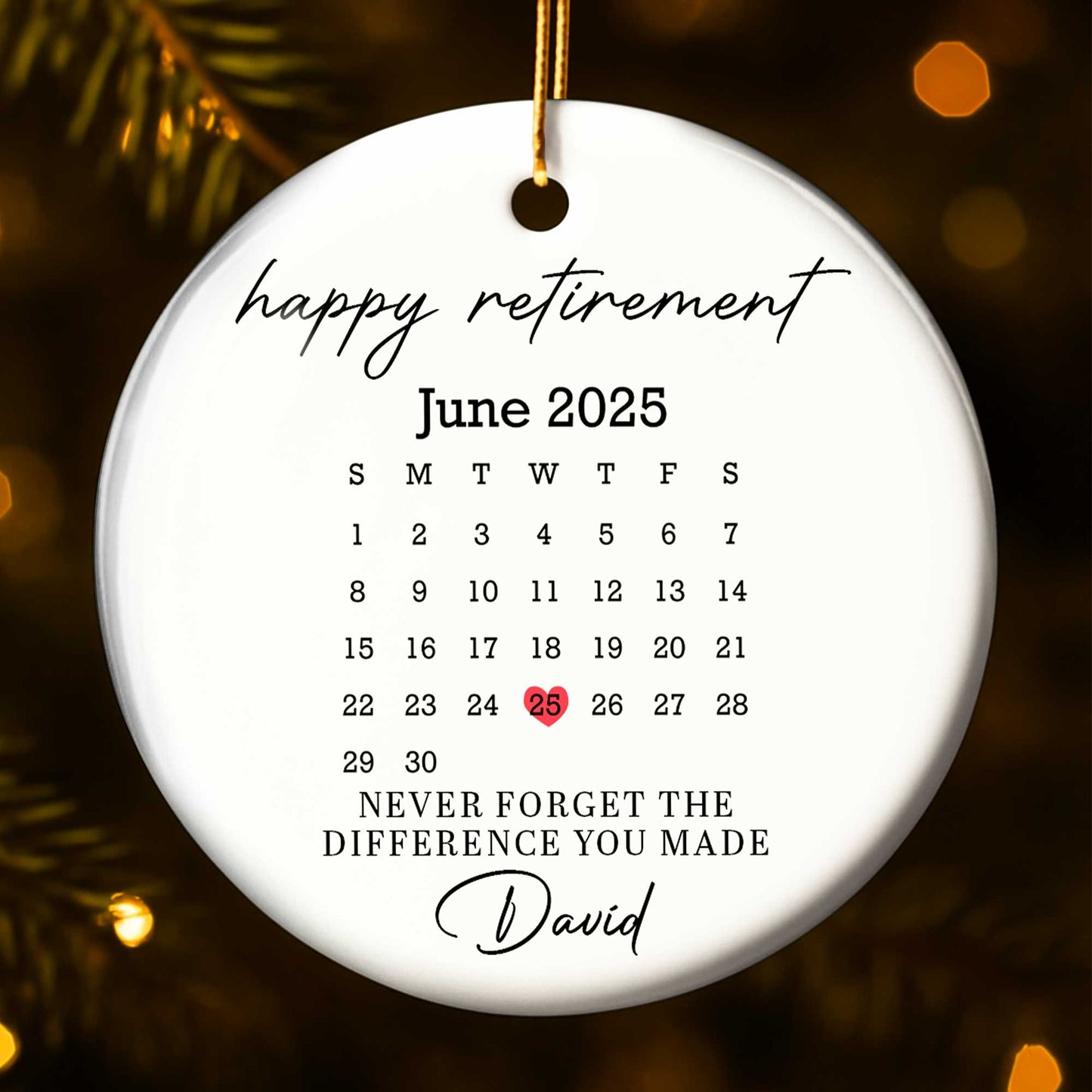 Happy Retirement, Never Forget The Difference You Made