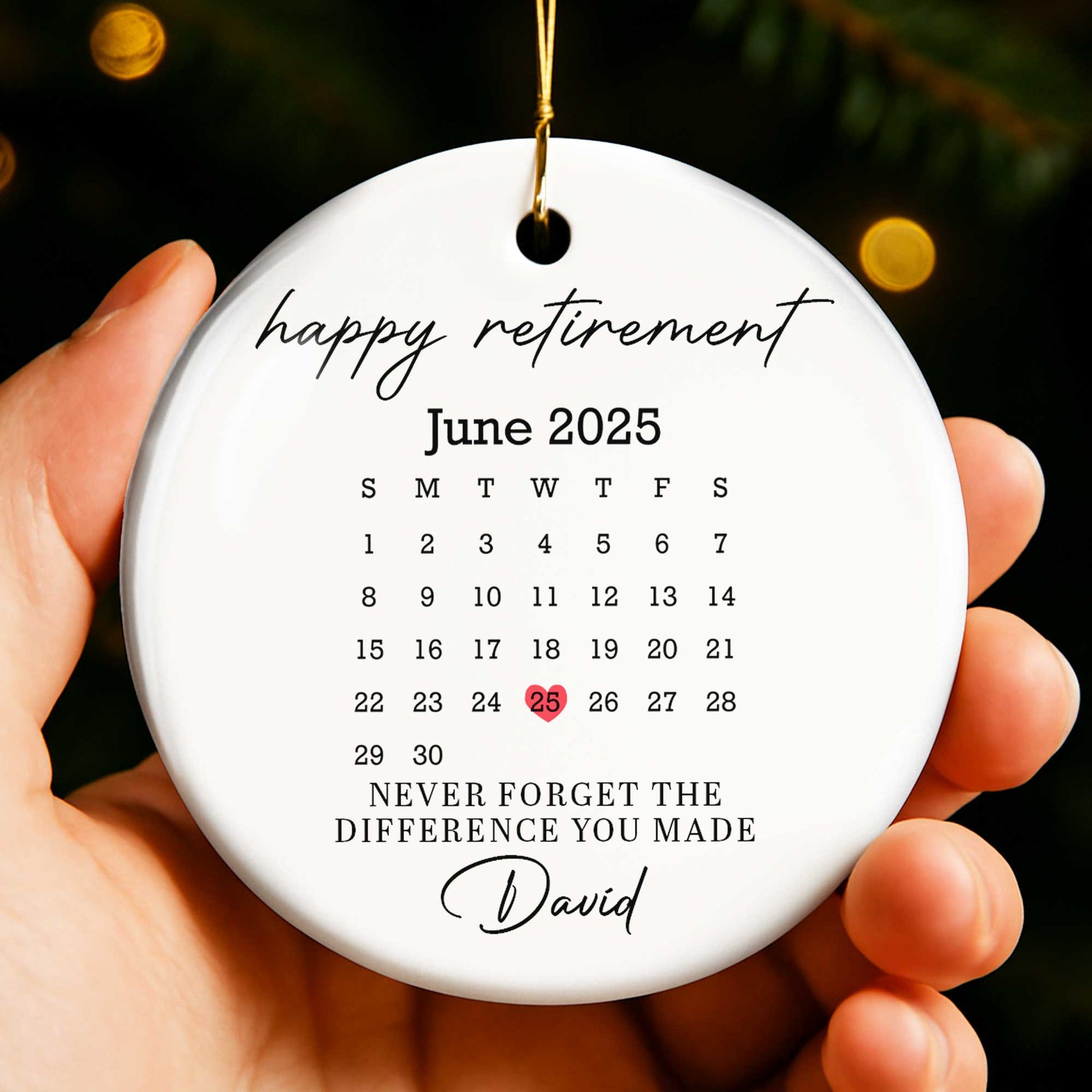 Happy Retirement, Never Forget The Difference You Made