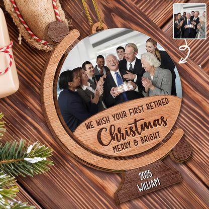 We Wish Your First Retired Christmas Merry & Bright