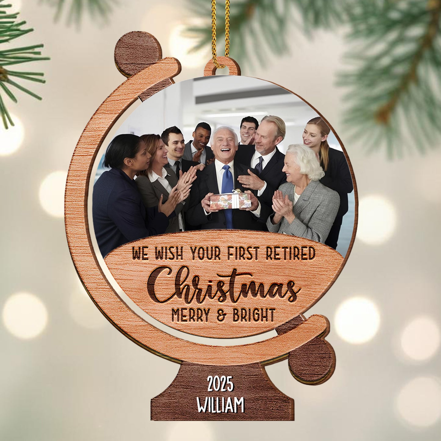 We Wish Your First Retired Christmas Merry & Bright