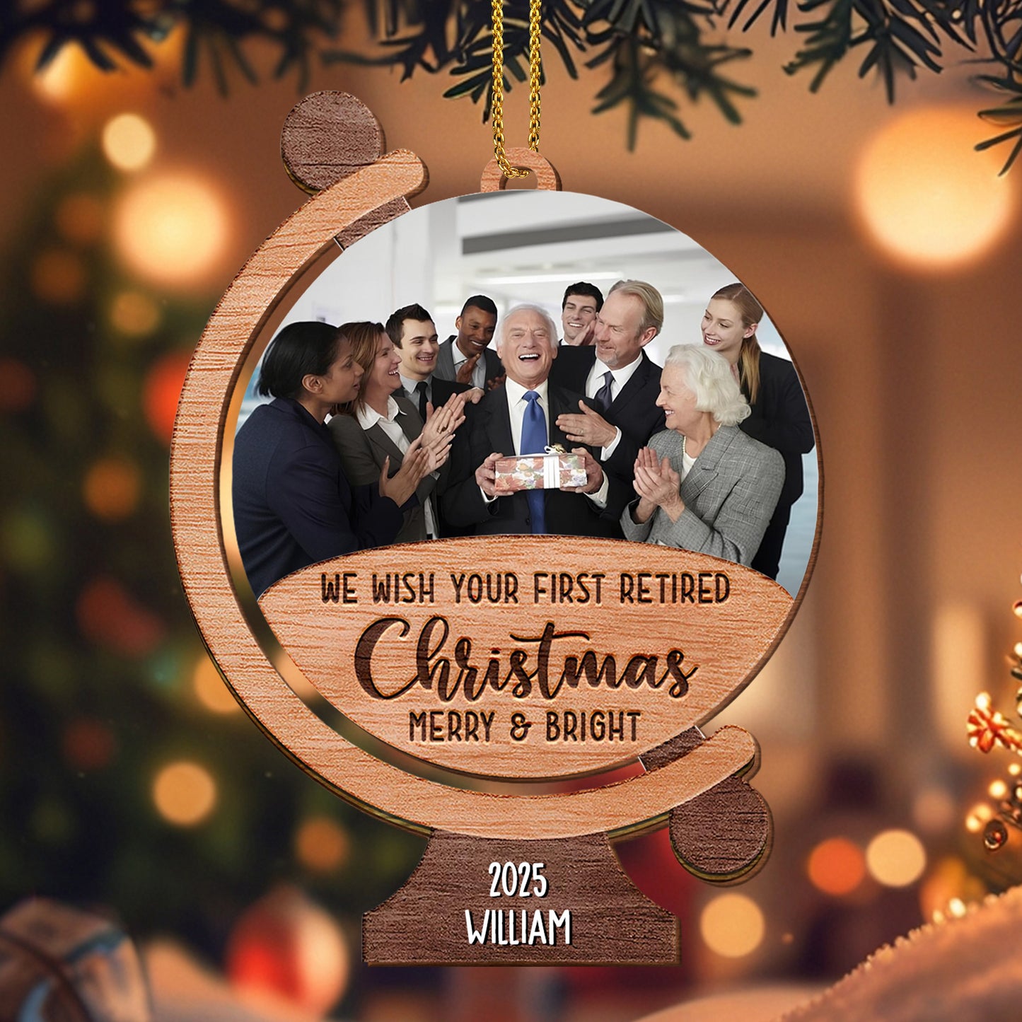 We Wish Your First Retired Christmas Merry & Bright