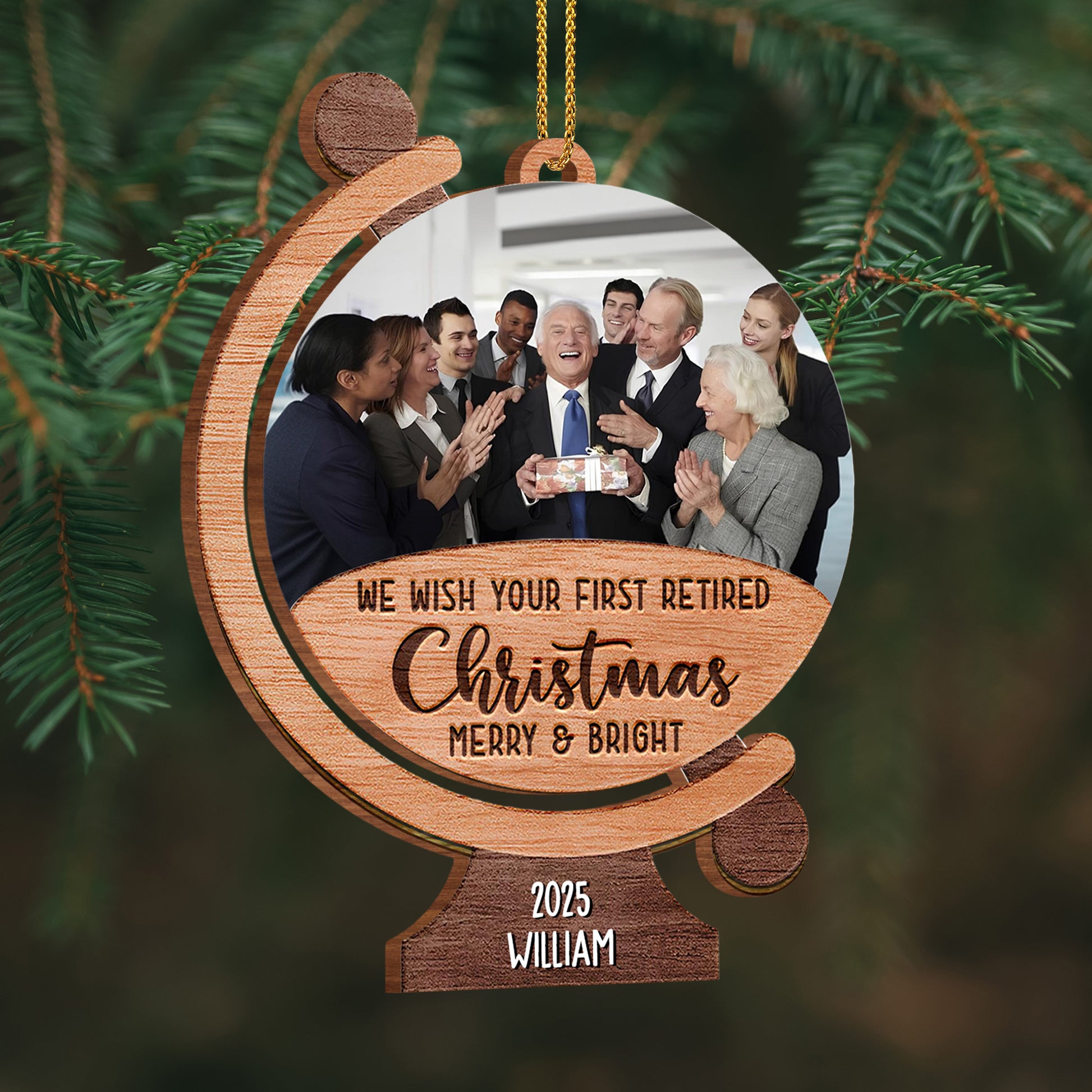 We Wish Your First Retired Christmas Merry & Bright