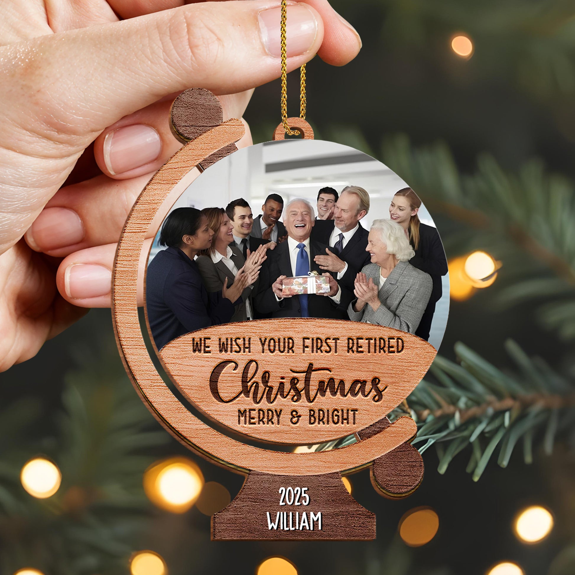 We Wish Your First Retired Christmas Merry & Bright