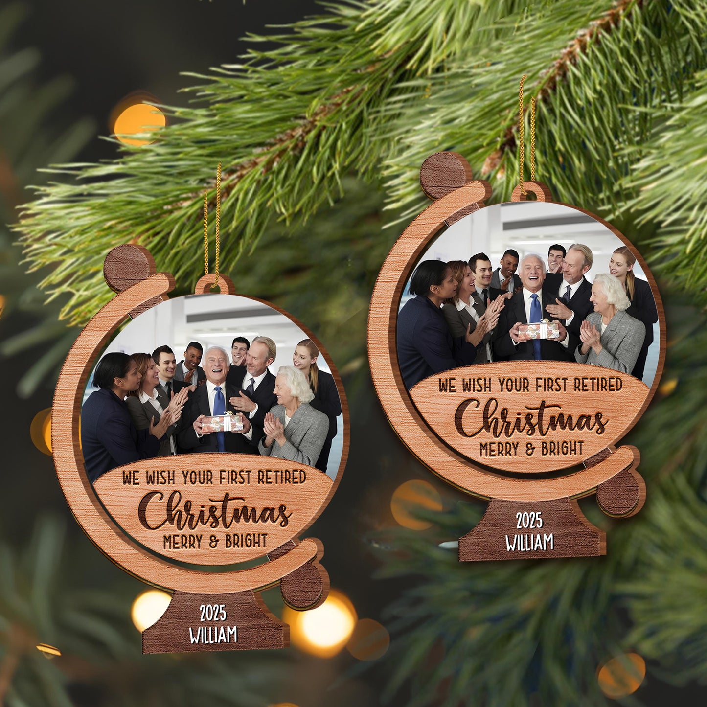 We Wish Your First Retired Christmas Merry & Bright