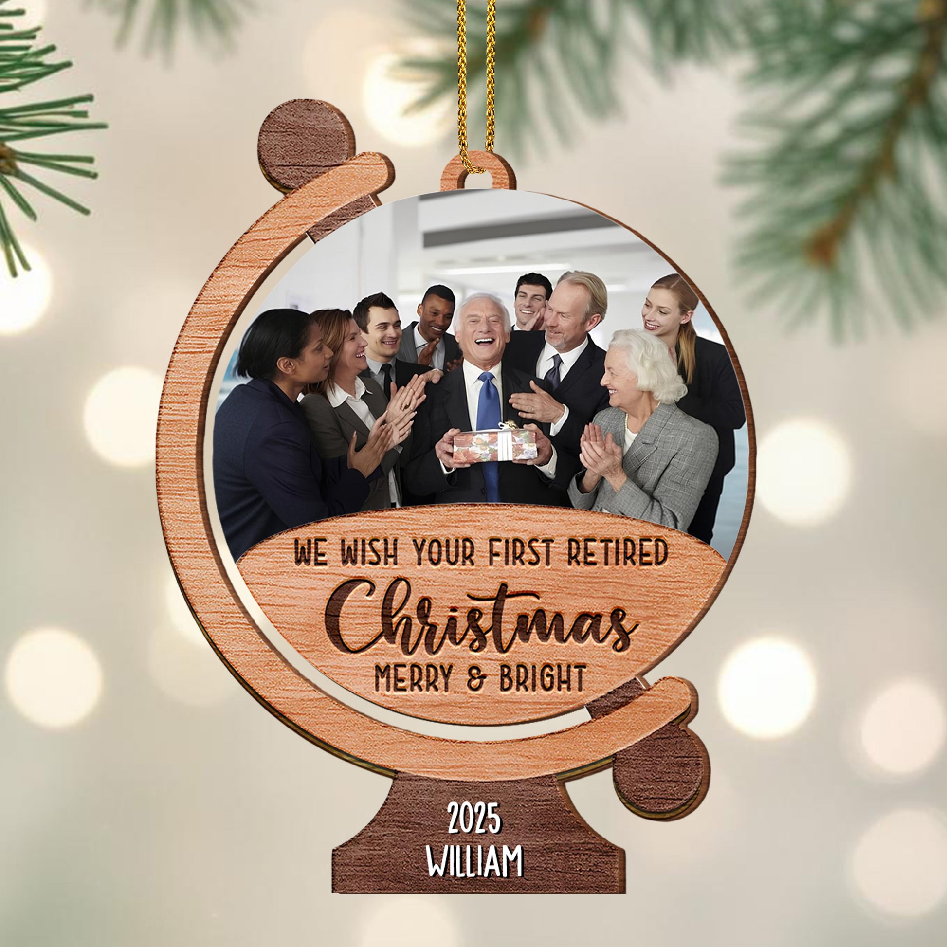 We Wish Your First Retired Christmas Merry & Bright