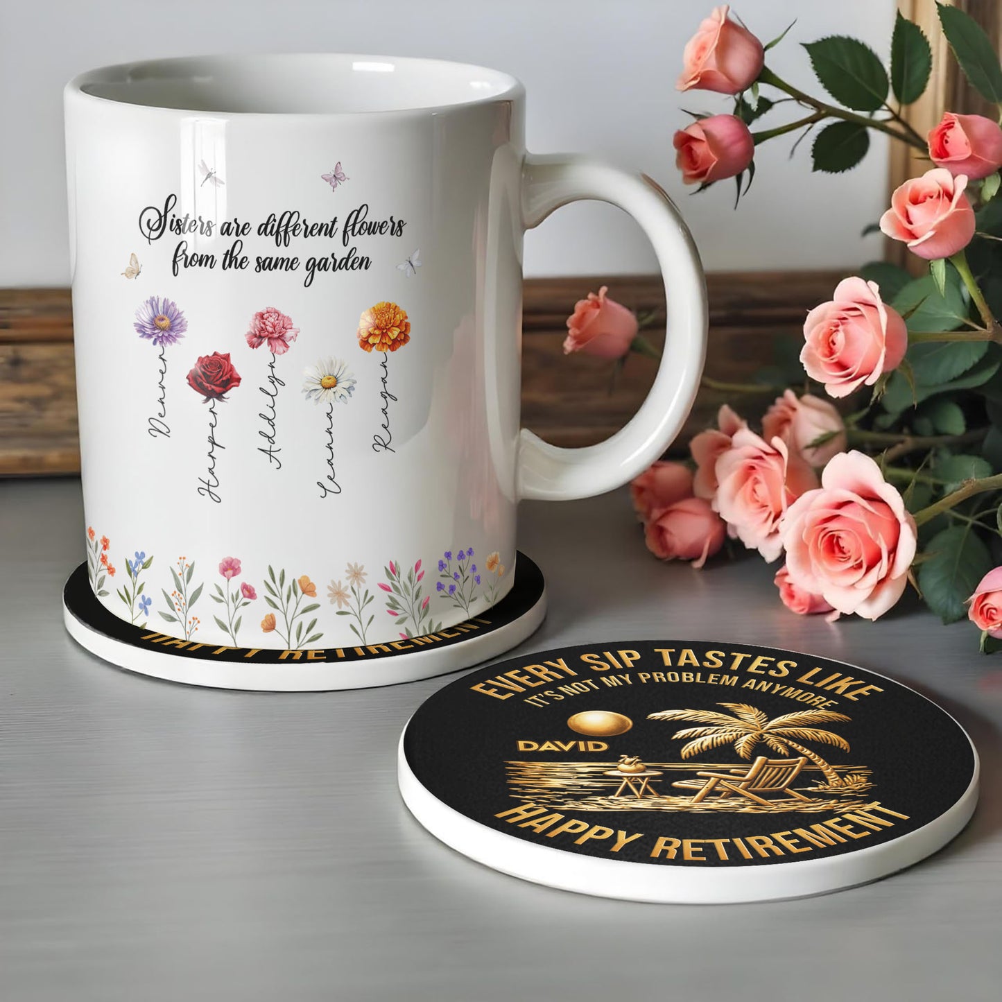 Every Sip Tastes Like It's Not My Problem Anymore Happy Retirement Palm Tree Beach Chair