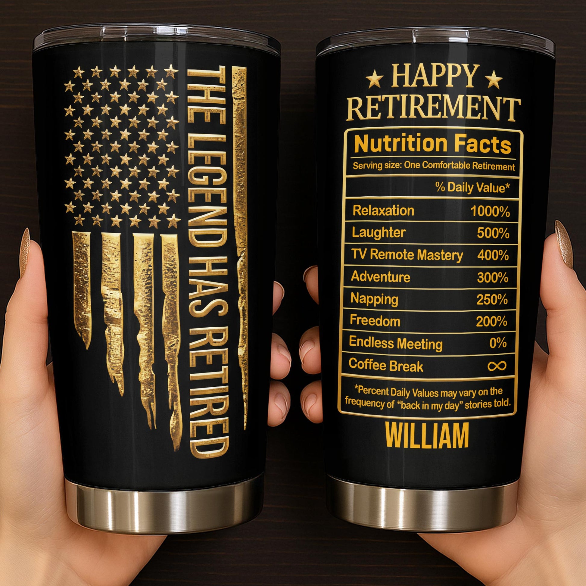 The Legend Has Retired, Happy Retirement Tumbler