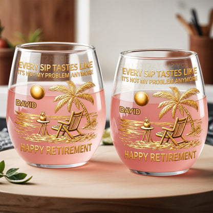 Every Sip Tastes Like It's Not My Problem Anymore, Beach Chair and Palm Trees