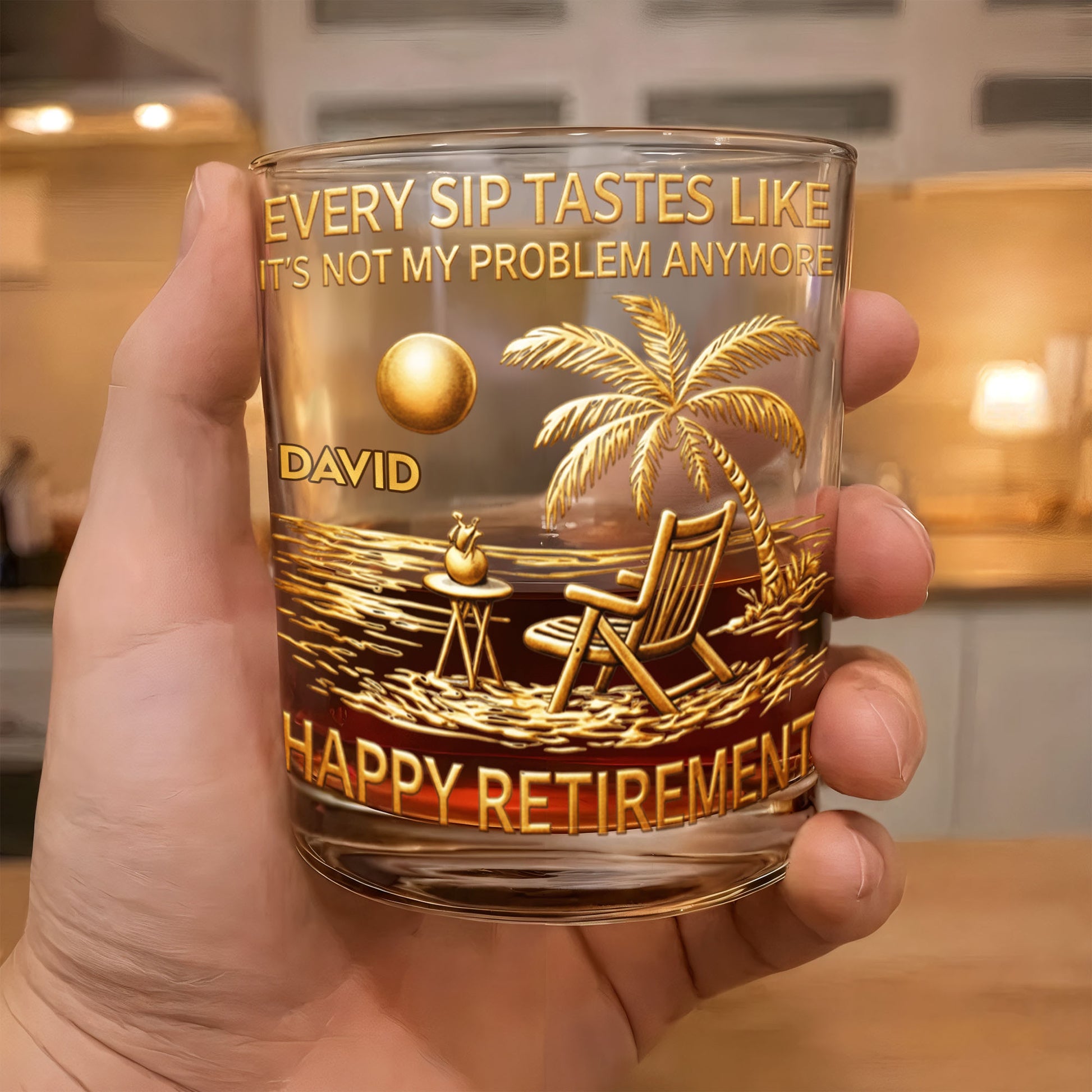 Every Sip Tastes Like It's Not My Problem Anymore Palm Tree Beach Retirement