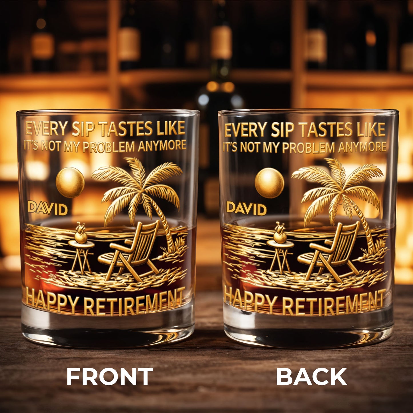 Every Sip Tastes Like It's Not My Problem Anymore Palm Tree Beach Retirement