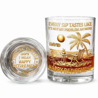 Every Sip Tastes Like It's Not My Problem Anymore Palm Tree Beach Retirement