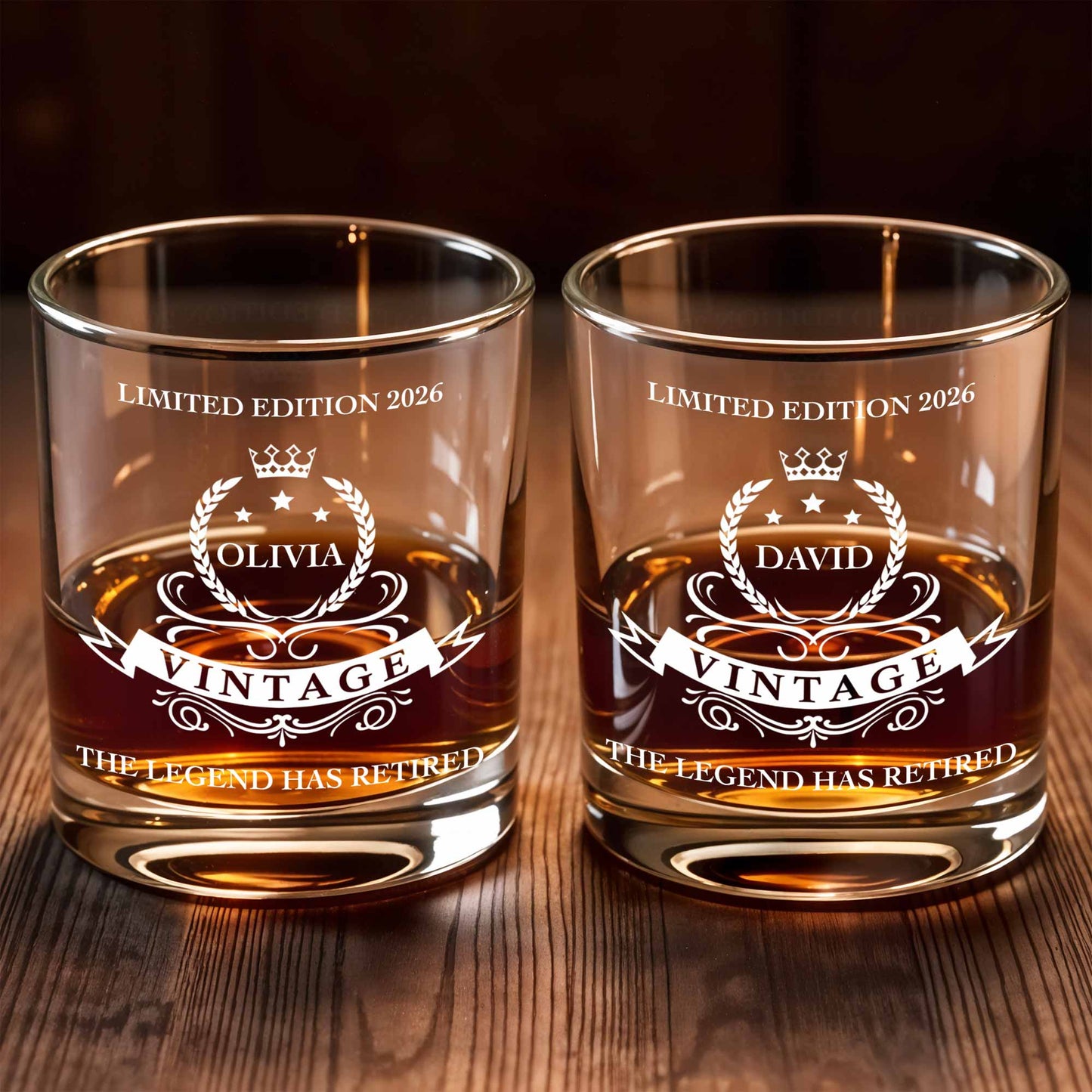 The Legend Has Retired, Crown And Laurel Wreath Design