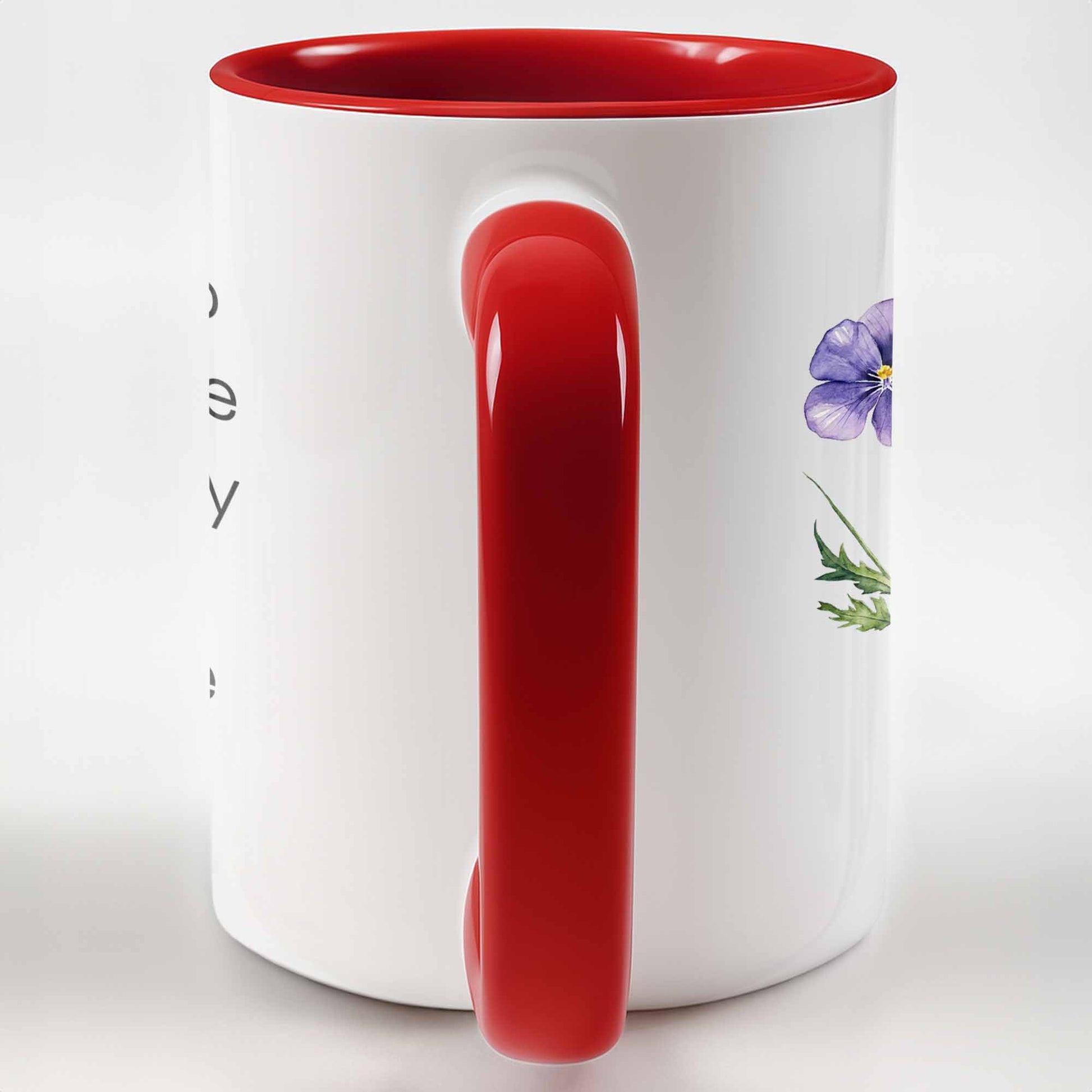 Officially Retired Purple Flower And Butterfly Personalized Design