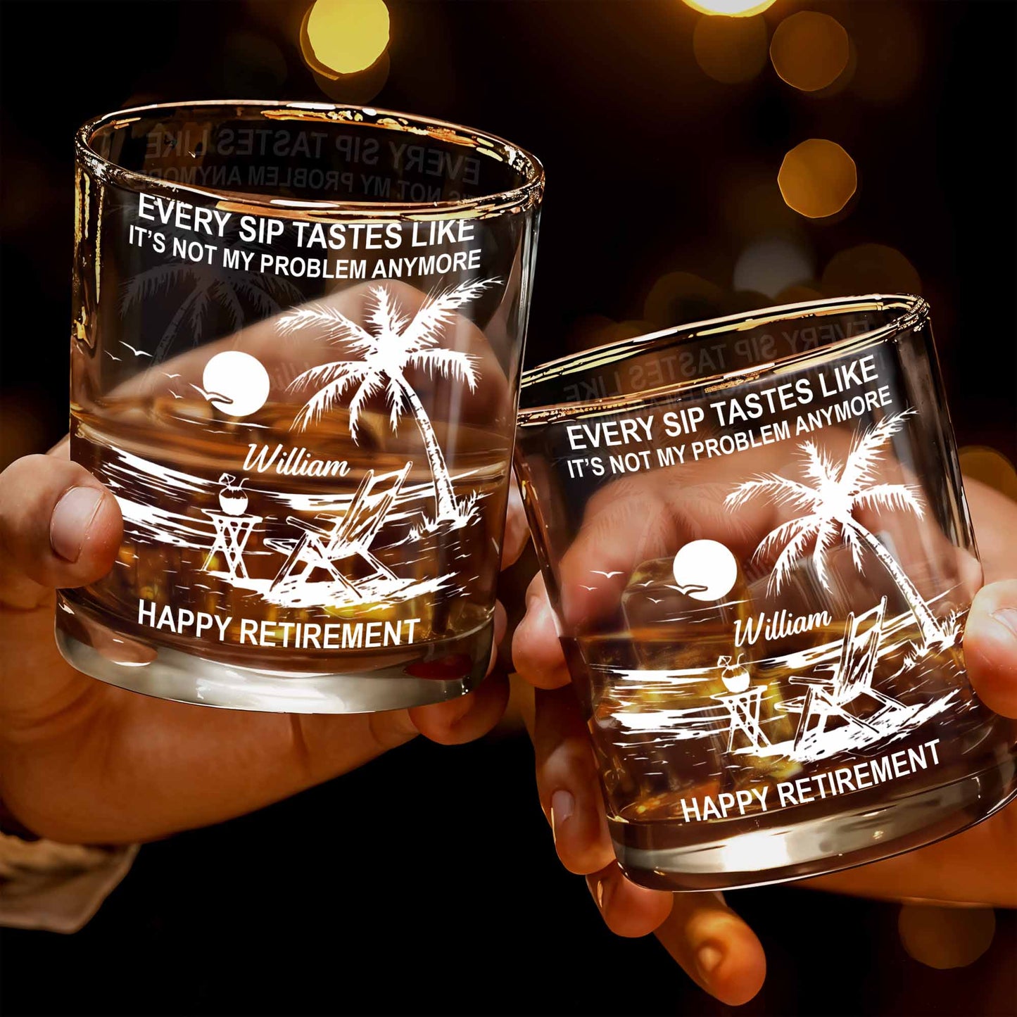 Every Sip Tastes Like Happy Retirement, Palm Trees And Beach Chair