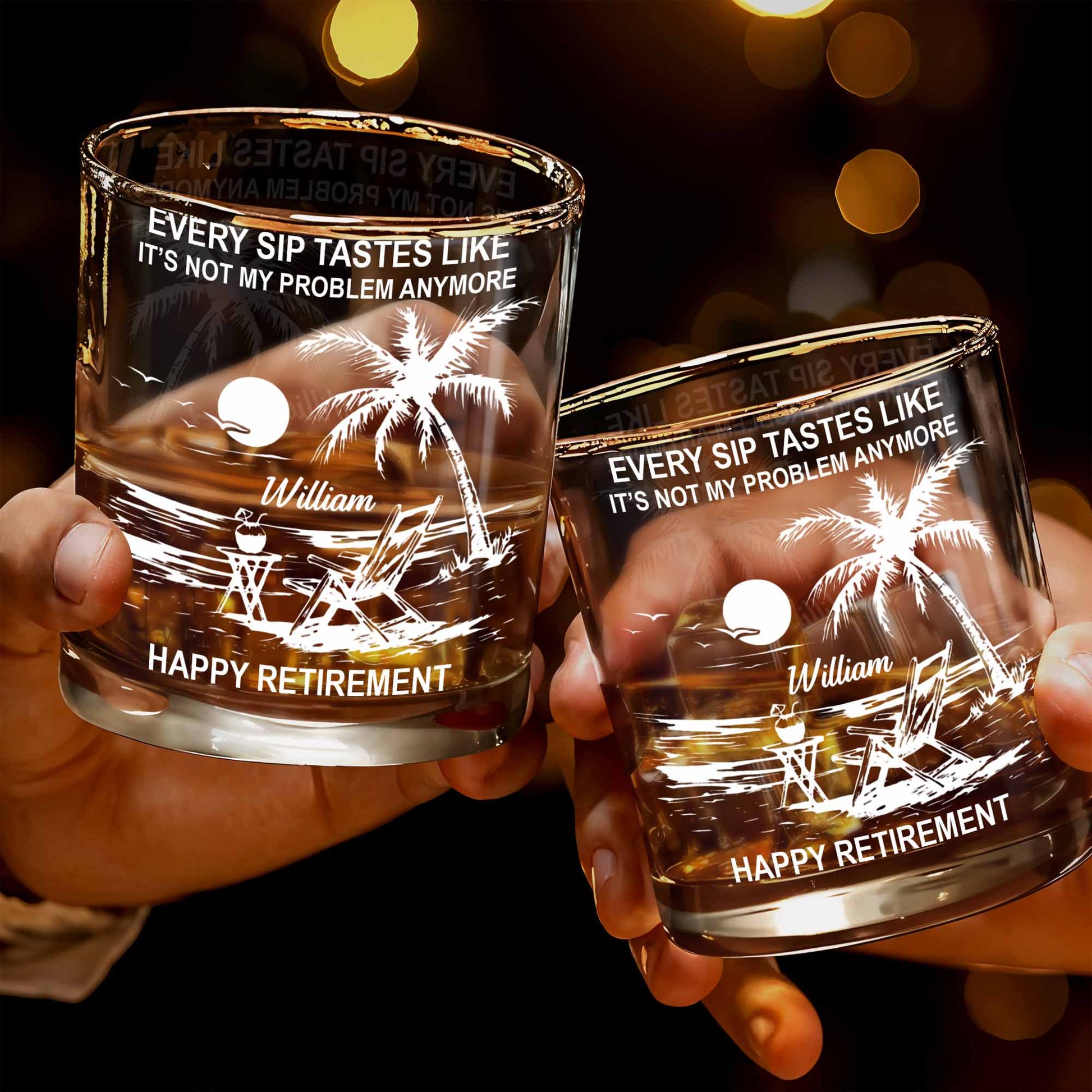 Every Sip Tastes Like Happy Retirement, Palm Trees And Beach Chair
