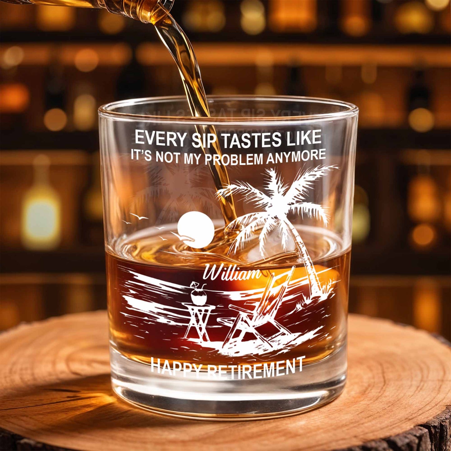 Every Sip Tastes Like Happy Retirement, Palm Trees And Beach Chair