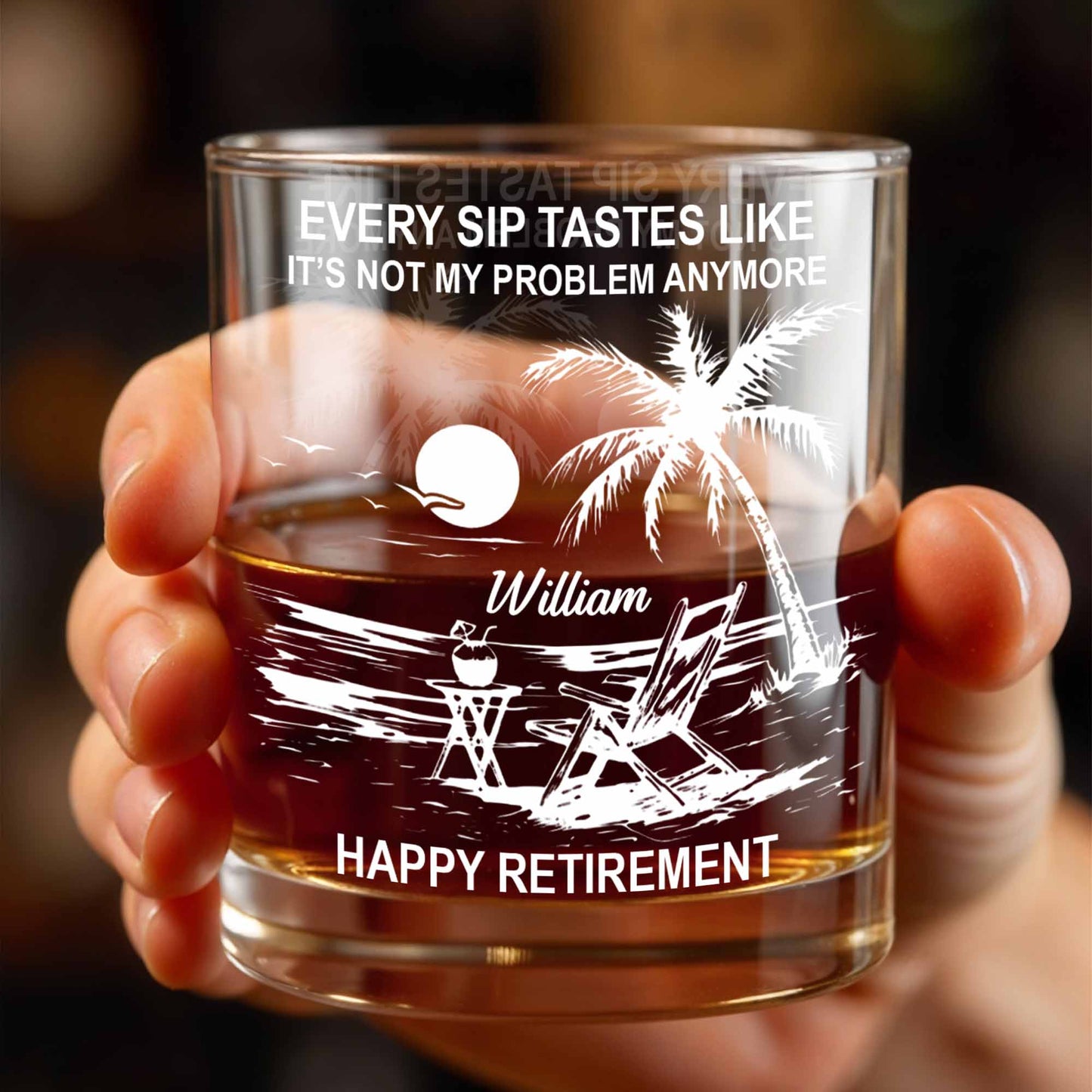 Every Sip Tastes Like Happy Retirement, Palm Trees And Beach Chair