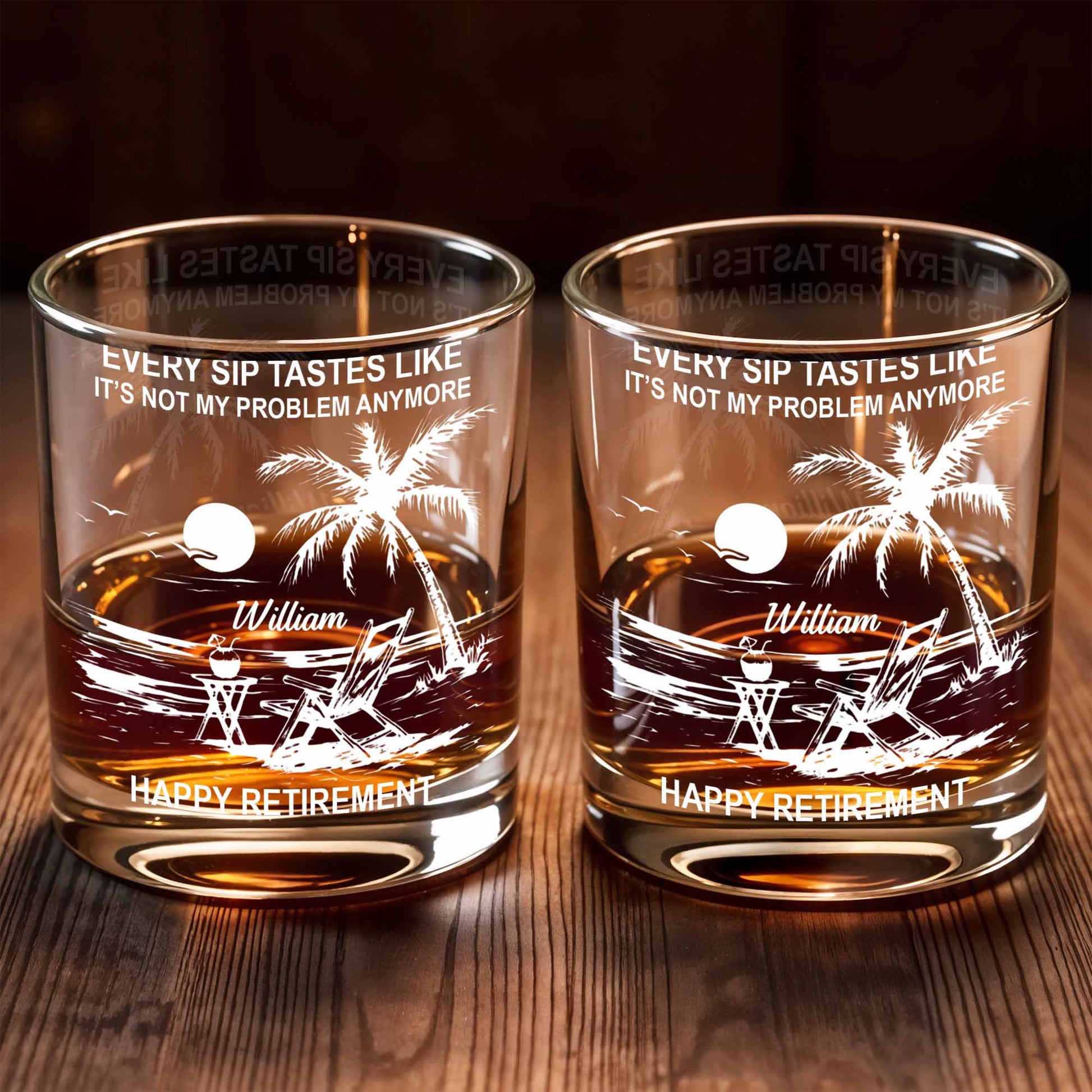 Every Sip Tastes Like Happy Retirement, Palm Trees And Beach Chair