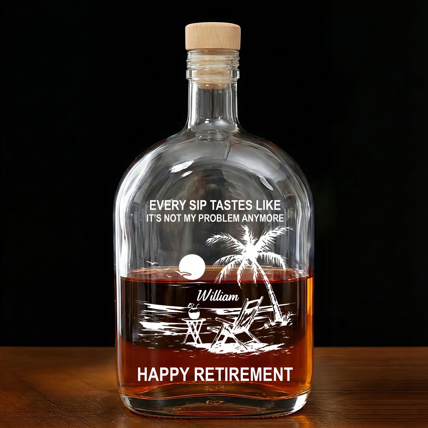 Every Sip Tastes Like Not My Problem Anymore Palm Tree Happy Retirement