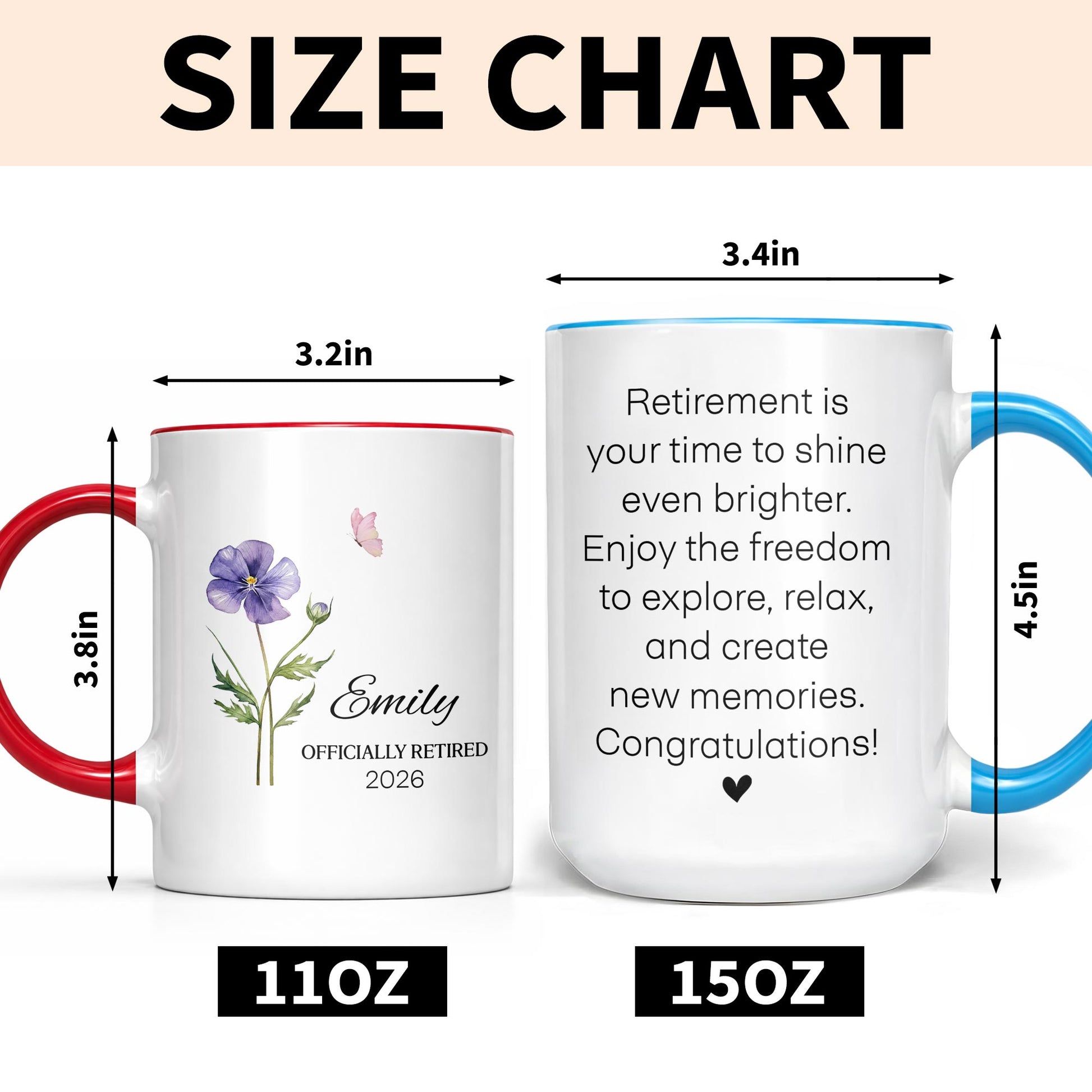 Officially Retired Time To Shine Brighter With Flower And Butterfly