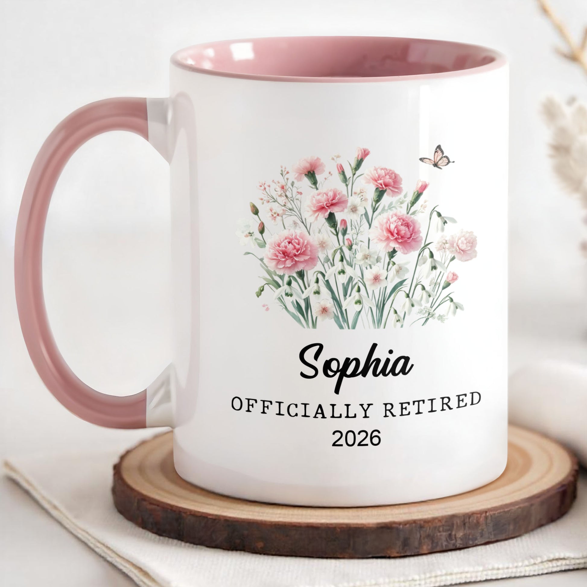 Officially Retired Never Underestimate The Difference Flowers Butterfly