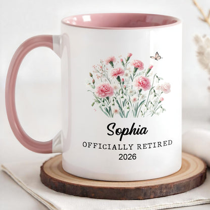 Officially Retired Never Underestimate The Difference Flowers Butterfly