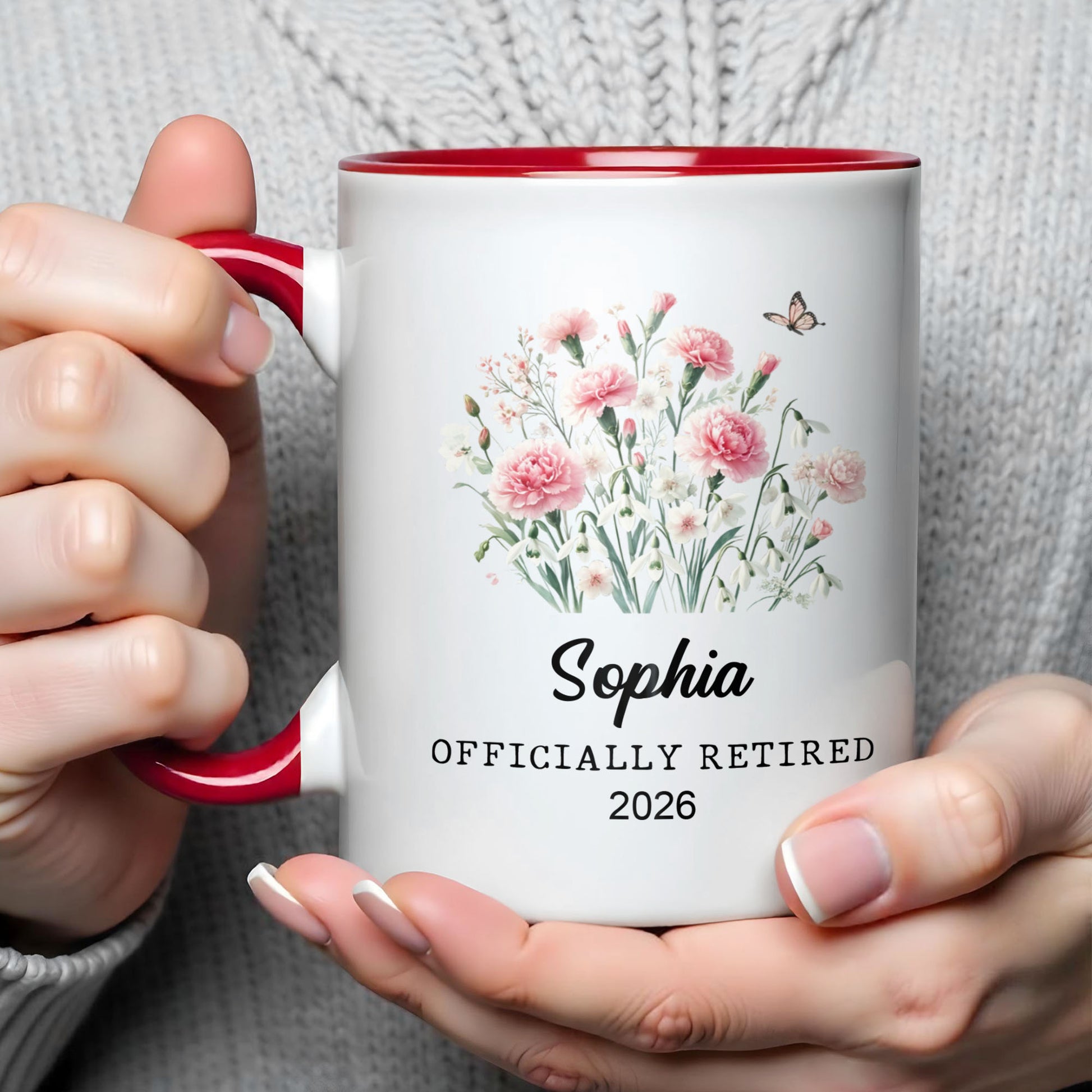 Officially Retired Never Underestimate The Difference Flowers Butterfly