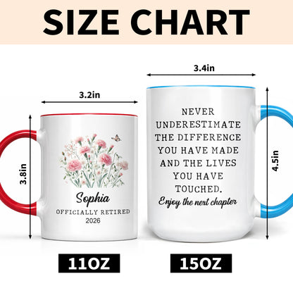 Officially Retired Never Underestimate The Difference Flowers Butterfly