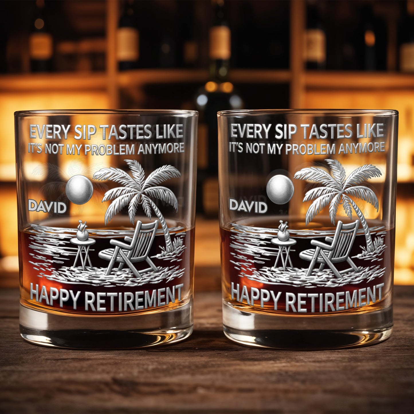 Every Sip Tastes Like It's Not My Problem Anymore, Palm Tree and Beach Chair