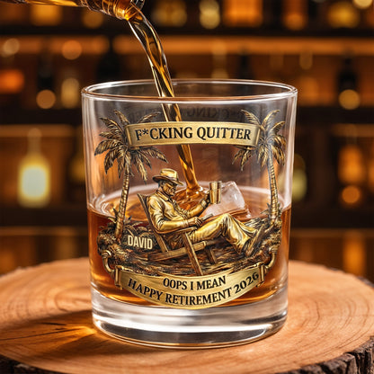 Effing Quitter Happy Retirement Palm Trees and Relaxation