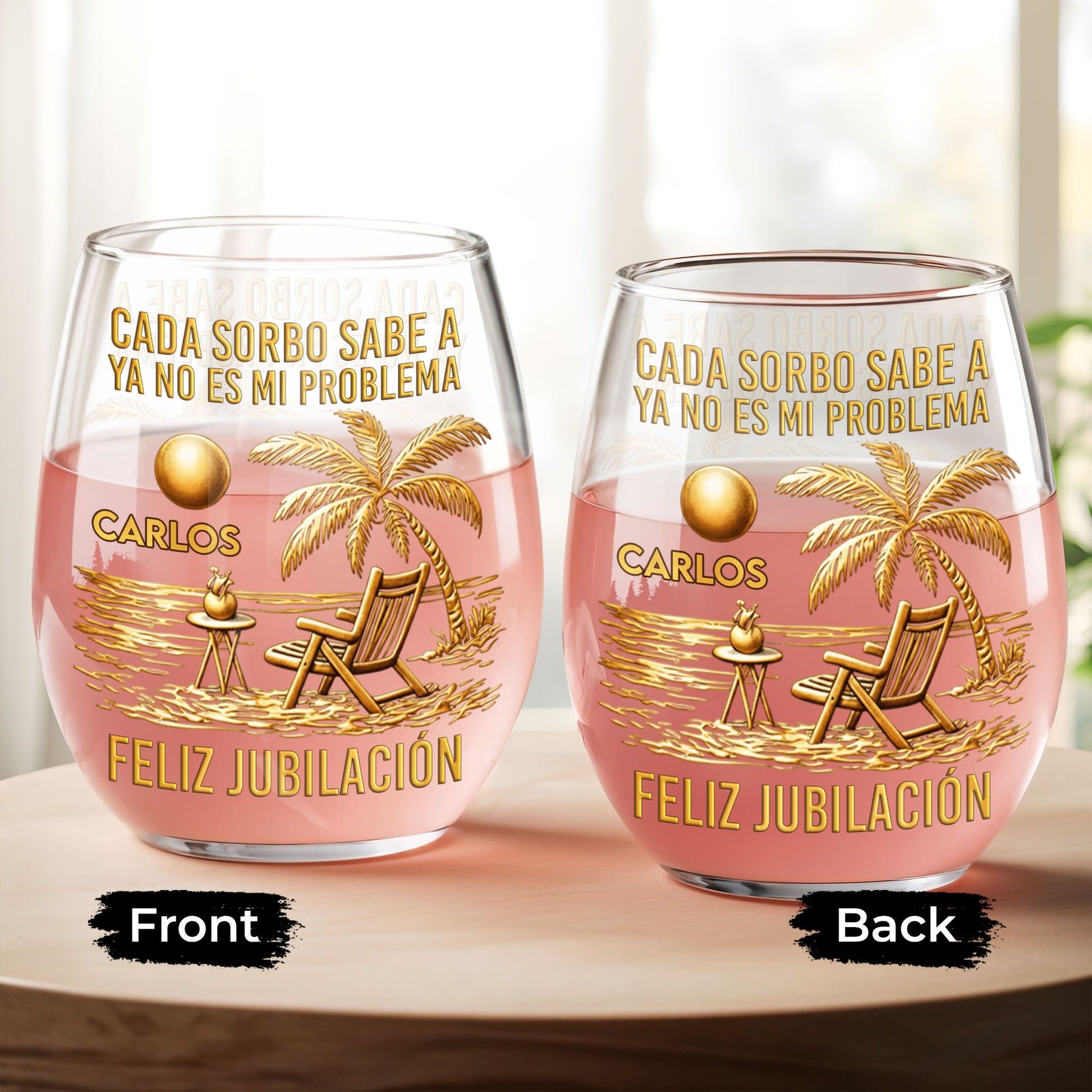 Cada Sorbo Sabe A Ya No Es Mi Problema Feliz Jubilación Palm Tree Beach