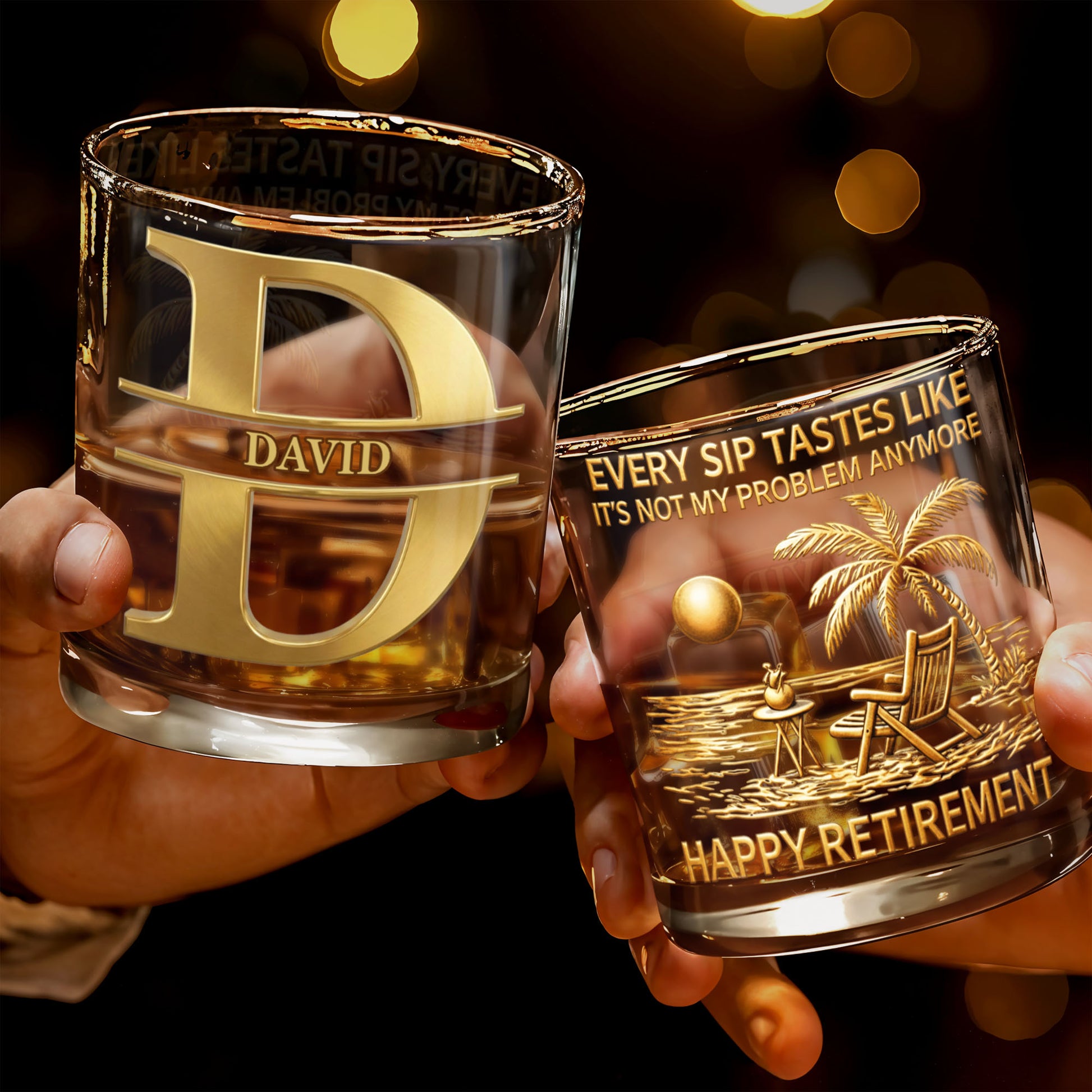 Every Sip Tastes Like It's Not My Problem Anymore Happy Retirement Palm Tree