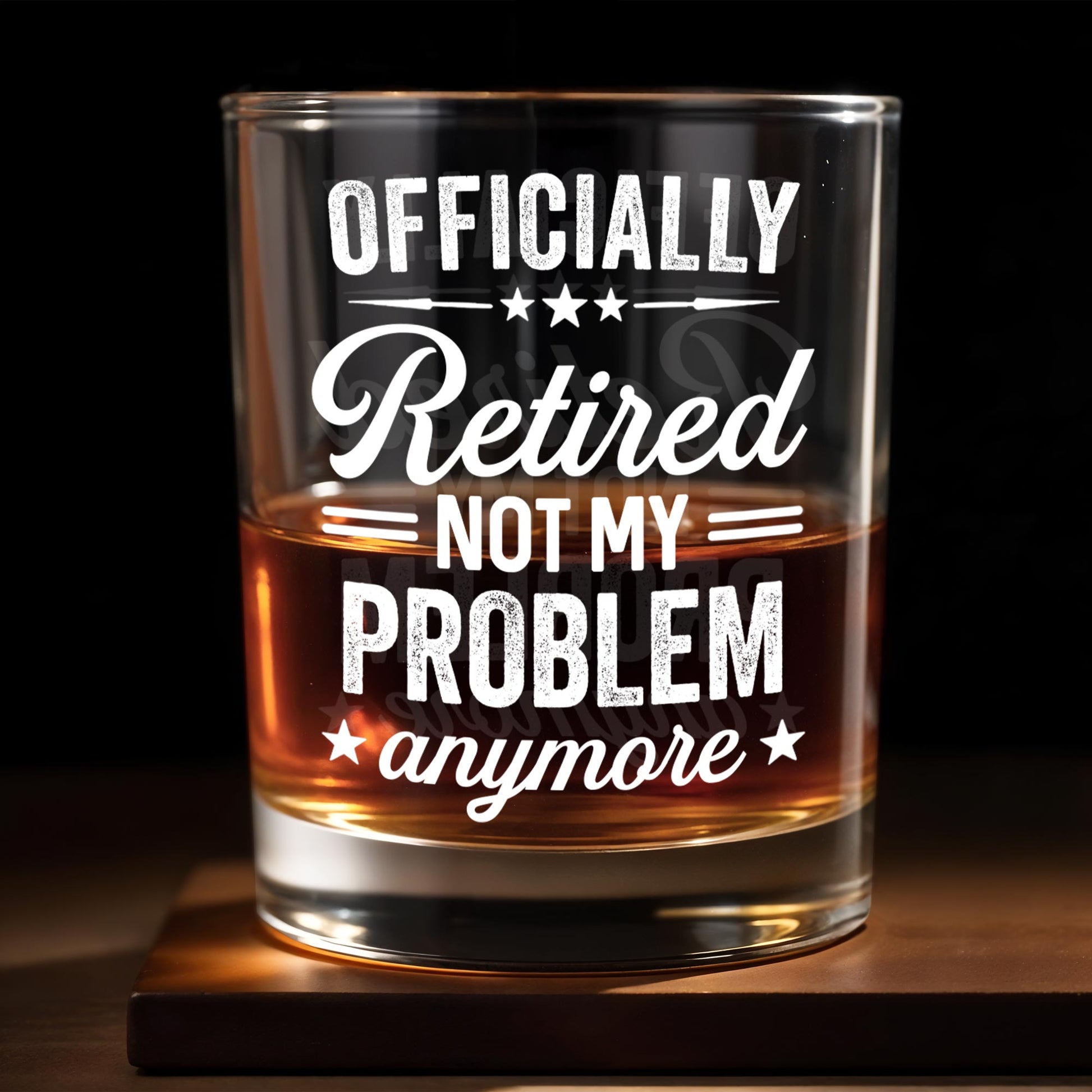 Officially Retired Not My Problem Anymore With Decorative Stars