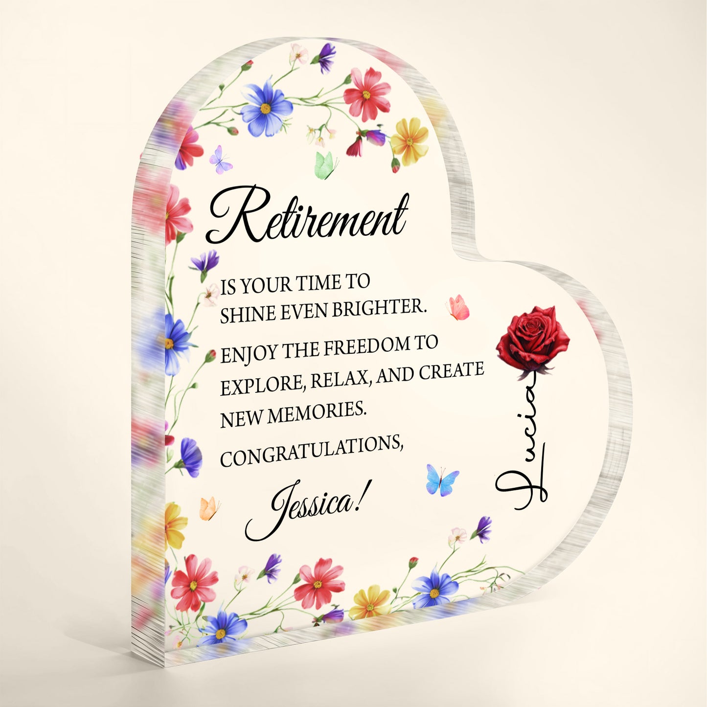 Retirement Is Your Time To Shine Brighter With Flowers And Butterflies