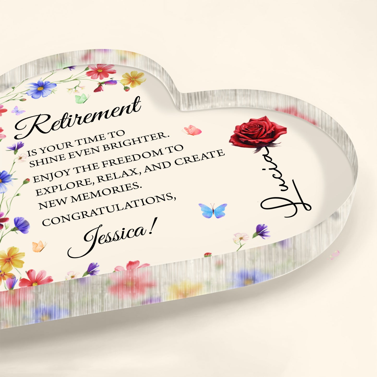 Retirement Is Your Time To Shine Brighter With Flowers And Butterflies