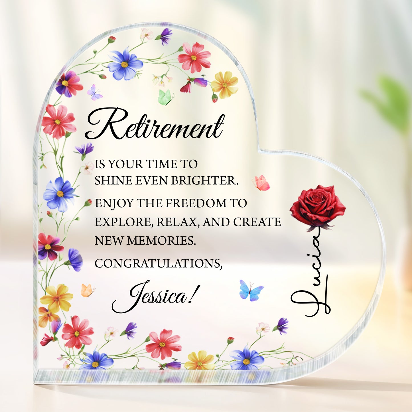 Retirement Is Your Time To Shine Brighter With Flowers And Butterflies