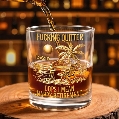 Effing Quitter Oops I Mean Happy Retirement Palm Tree And Beach Chair