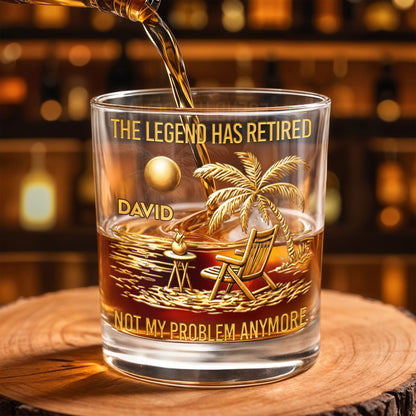 The Legend Has Retired Not My Problem Anymore Palm Tree Beach Scene