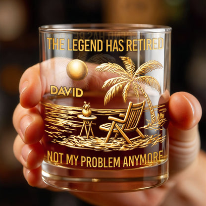 The Legend Has Retired Not My Problem Anymore Palm Tree Beach Scene